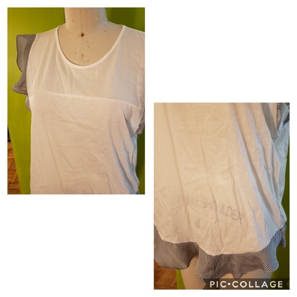 NWT Spring 2015 J.Crew Flounce Tank Top in Stripe - Picture 3 of 6